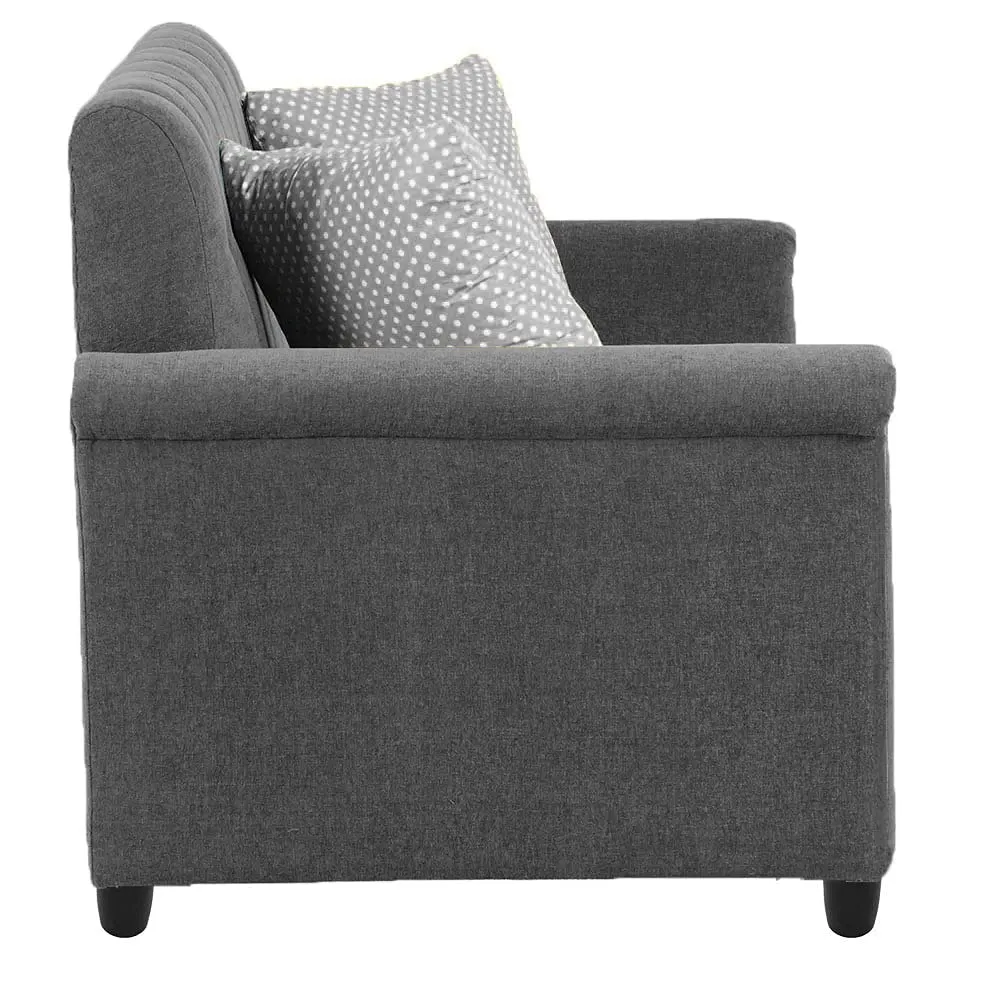 Malton 3 Seater Fabric Sofa with Cushion for Living Room