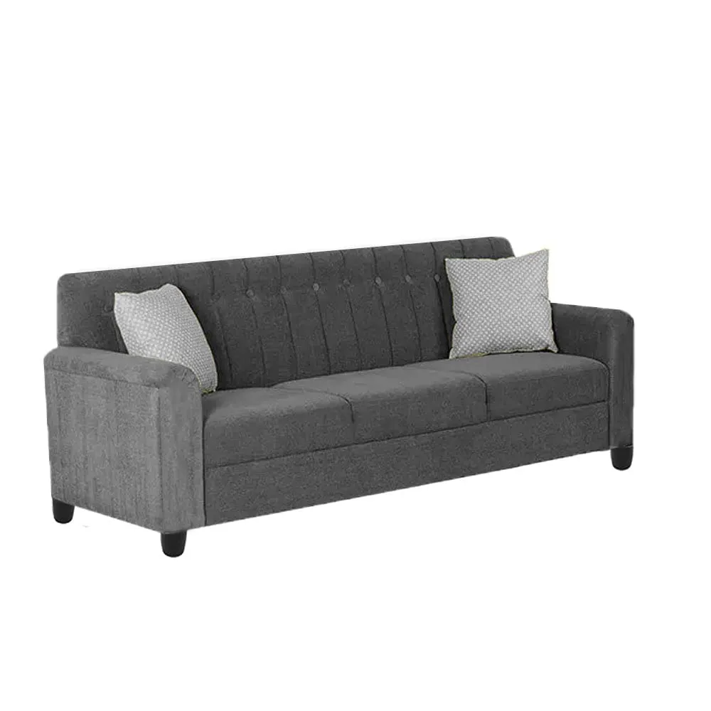 Malton 3 Seater Fabric Sofa with Cushion for Living Room