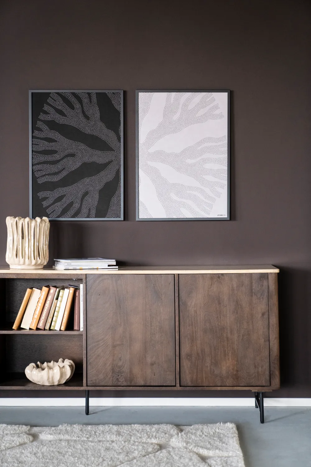 Mango Wood 3-Door Sideboard | Eleonora Lio