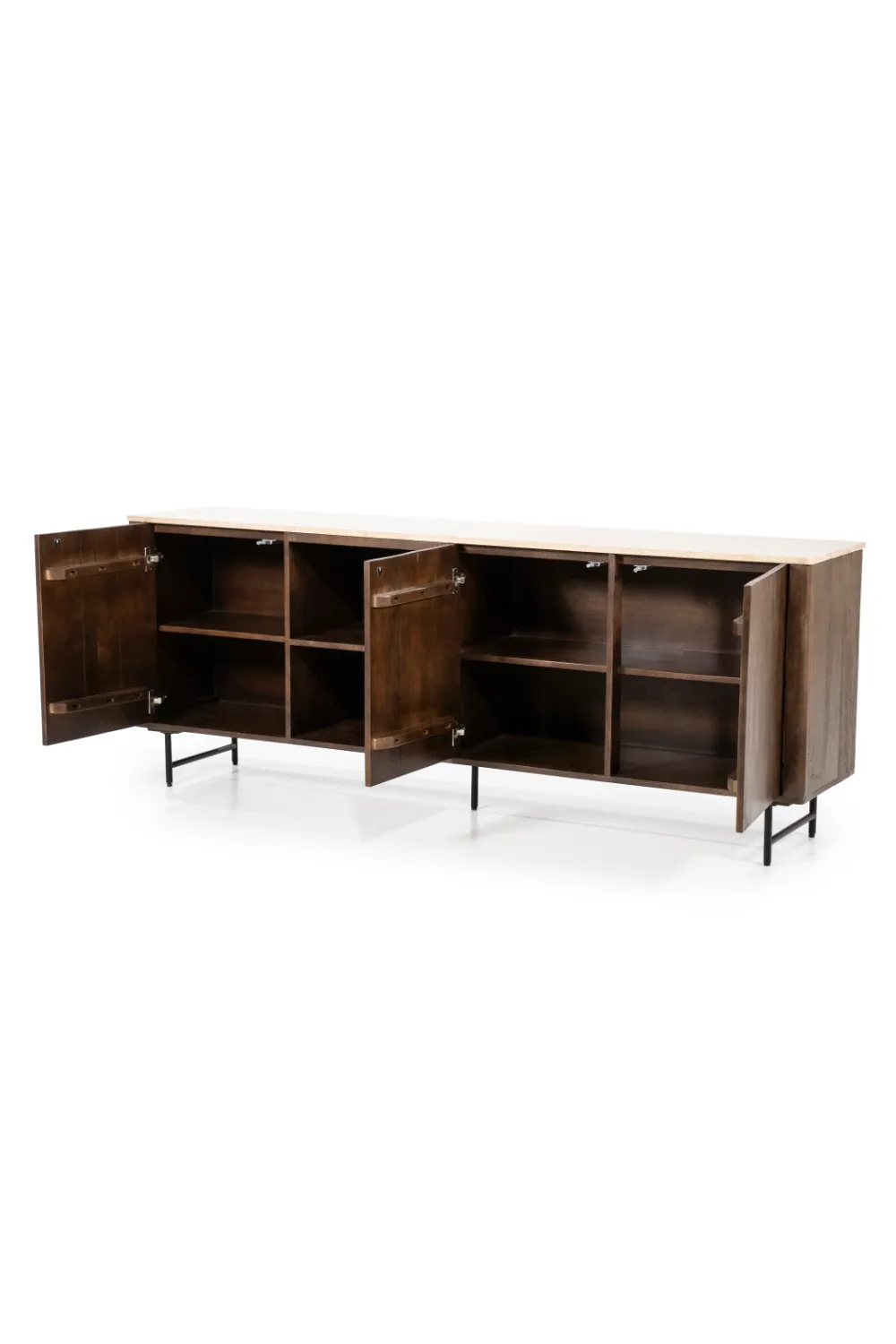Mango Wood 3-Door Sideboard | Eleonora Lio