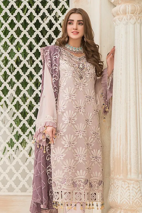 Maryam's Luxury Embroidered Vol-20 – D-06 Mauve Lilac