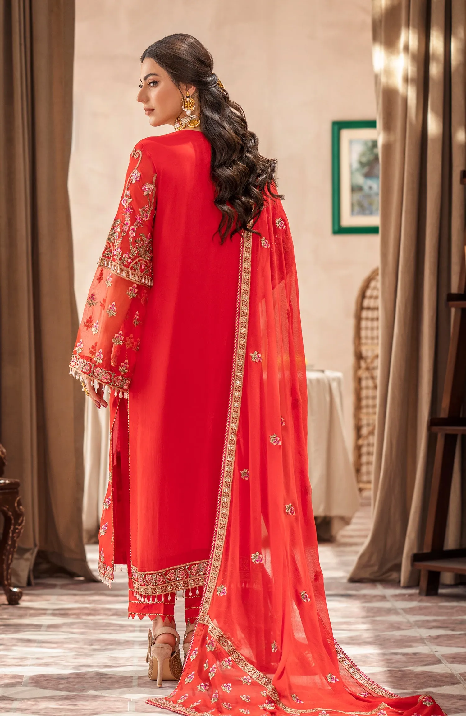 Mashq Zainab by Maryum N Maria Luxury Formal Collection – Formal Dress - Fire Spot (QFD-0064)