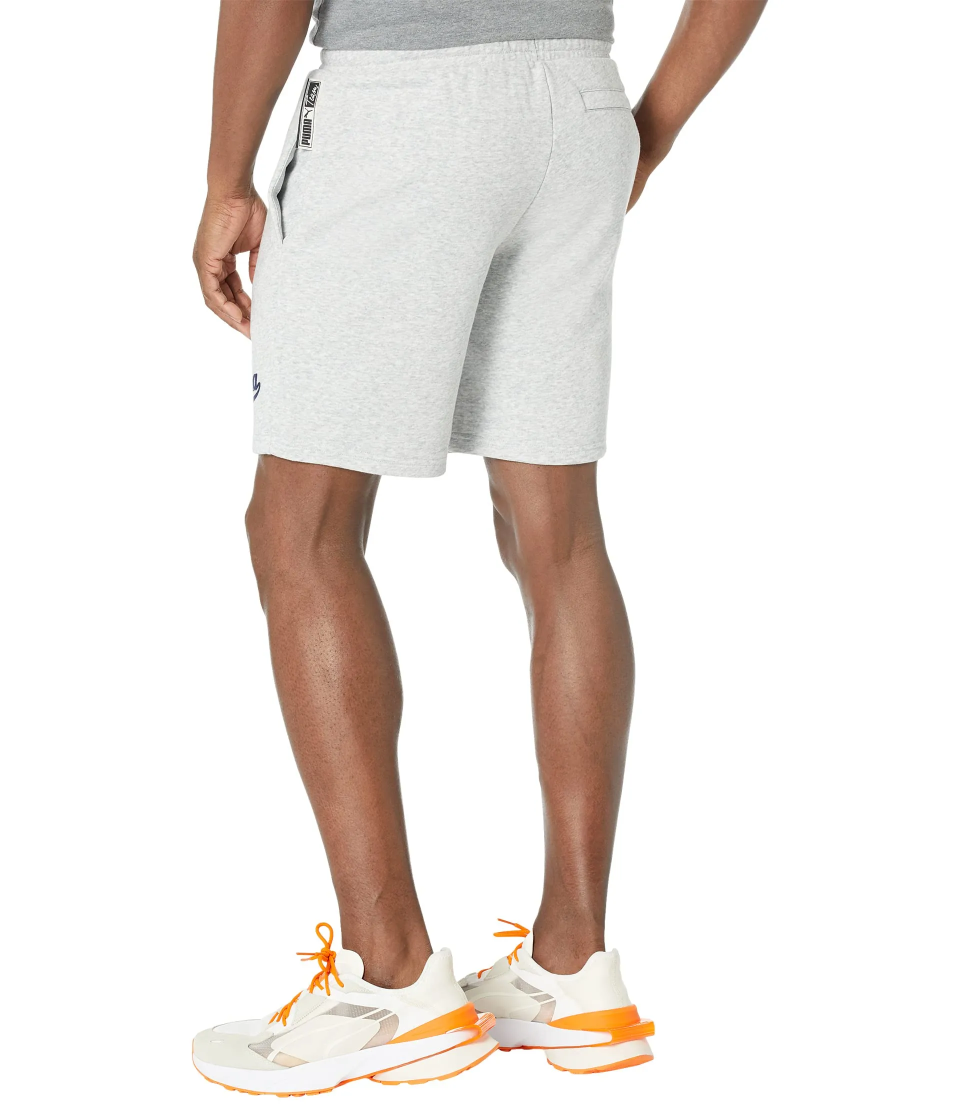 Men's Puma Team 8 shorts, light gray