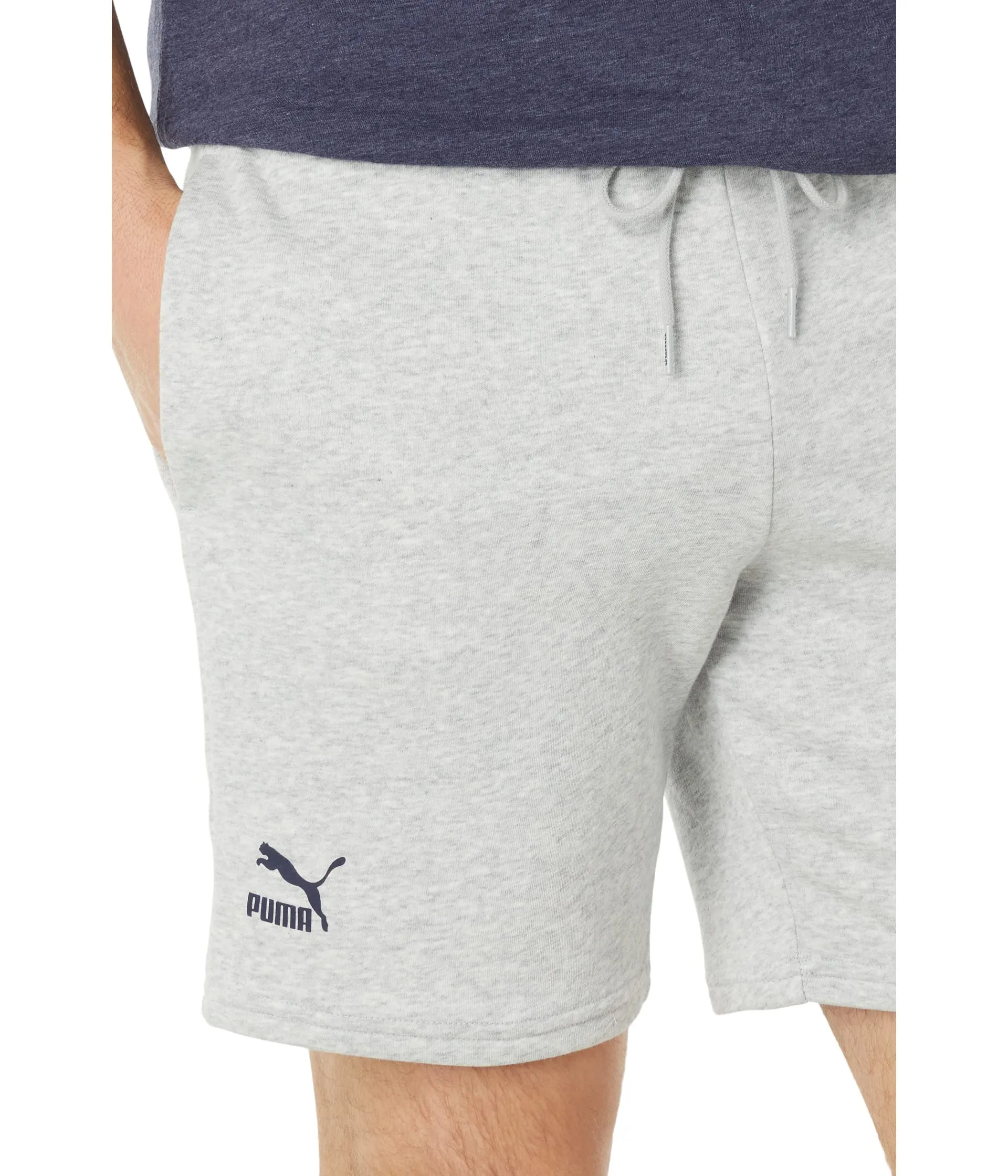 Men's Puma Team 8 shorts, light gray