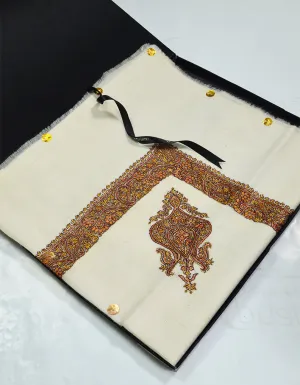 Mussar Rumaal Small Naqsha White RS00014