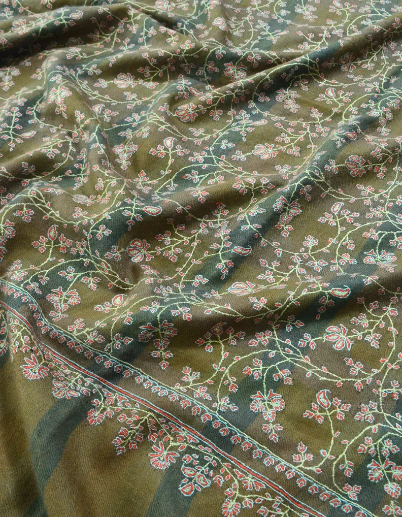 Natural Brown Kalamkari Pashmina Shawl 5467