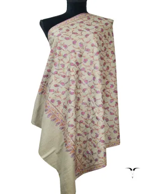 natural embroidery GI pashmina shawl 7866