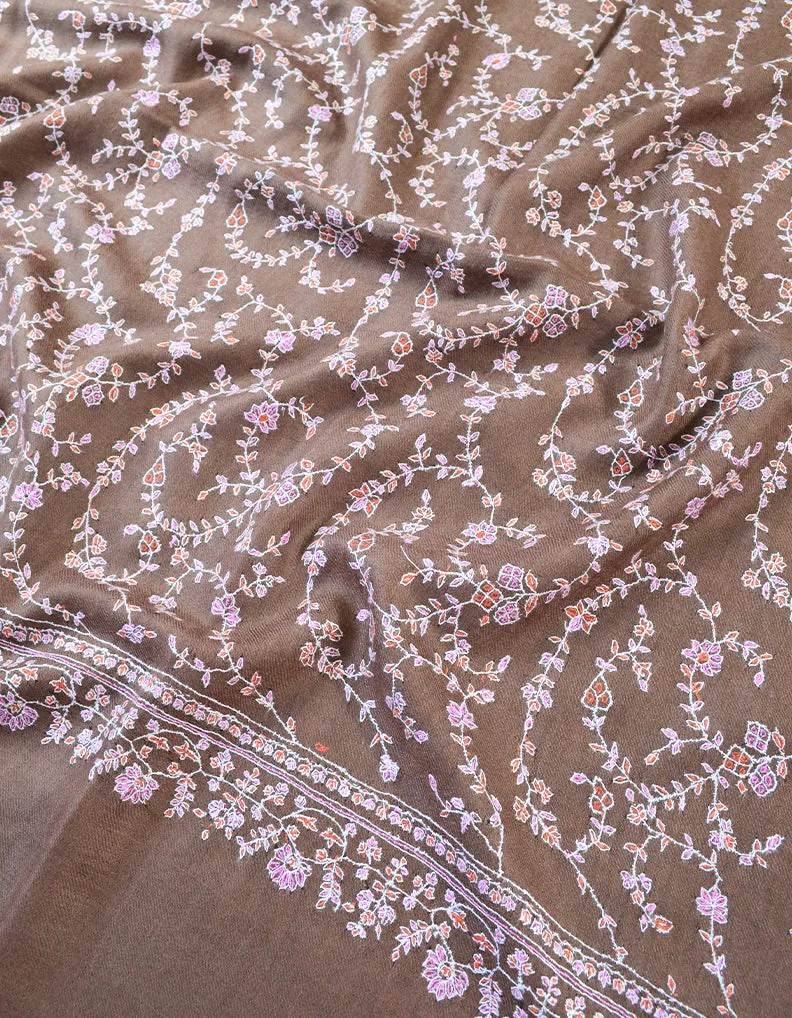 Natural Embroidery Pashmina Shawl 7481
