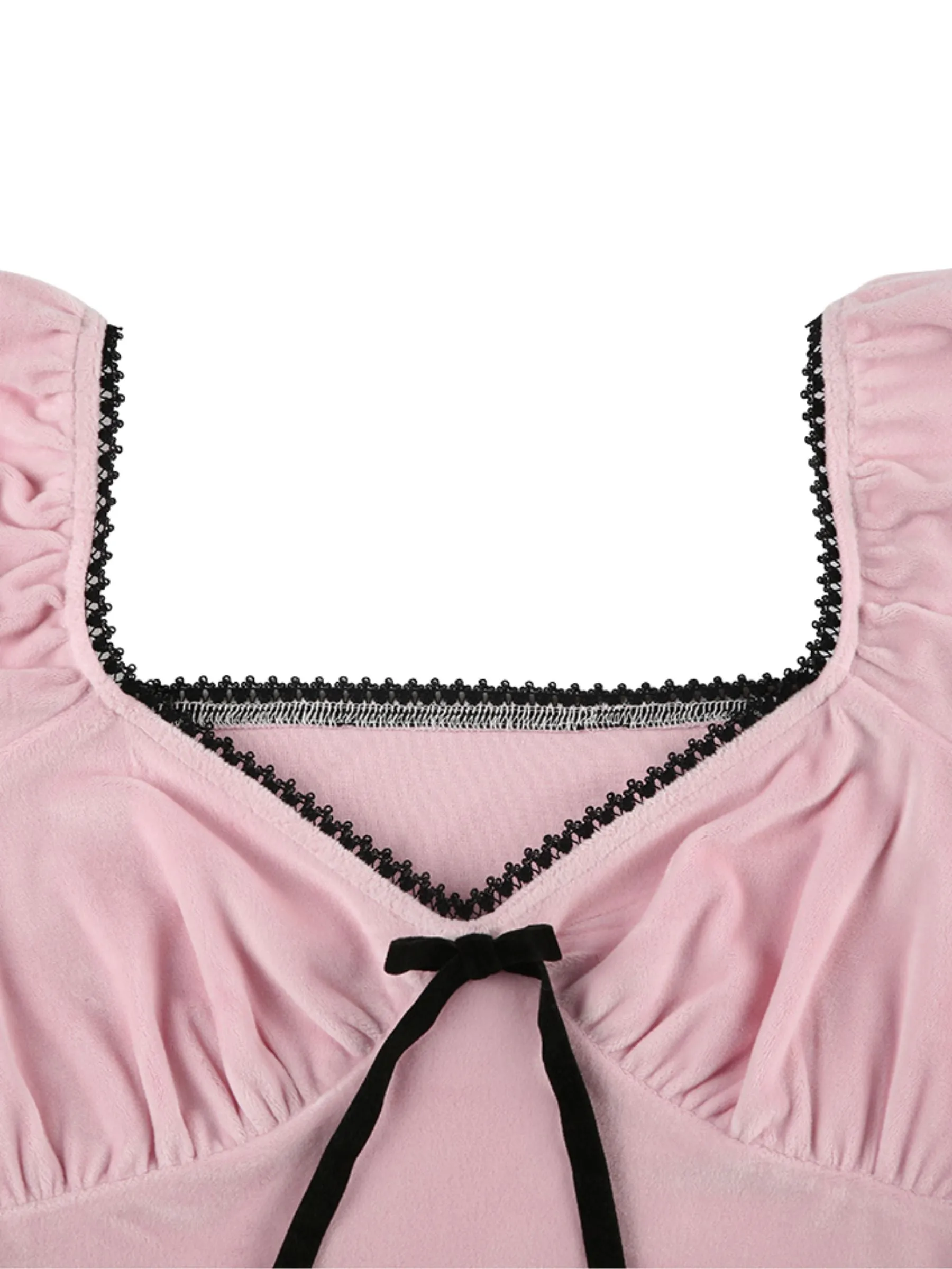 Nico Lace V-Neck Bow Top