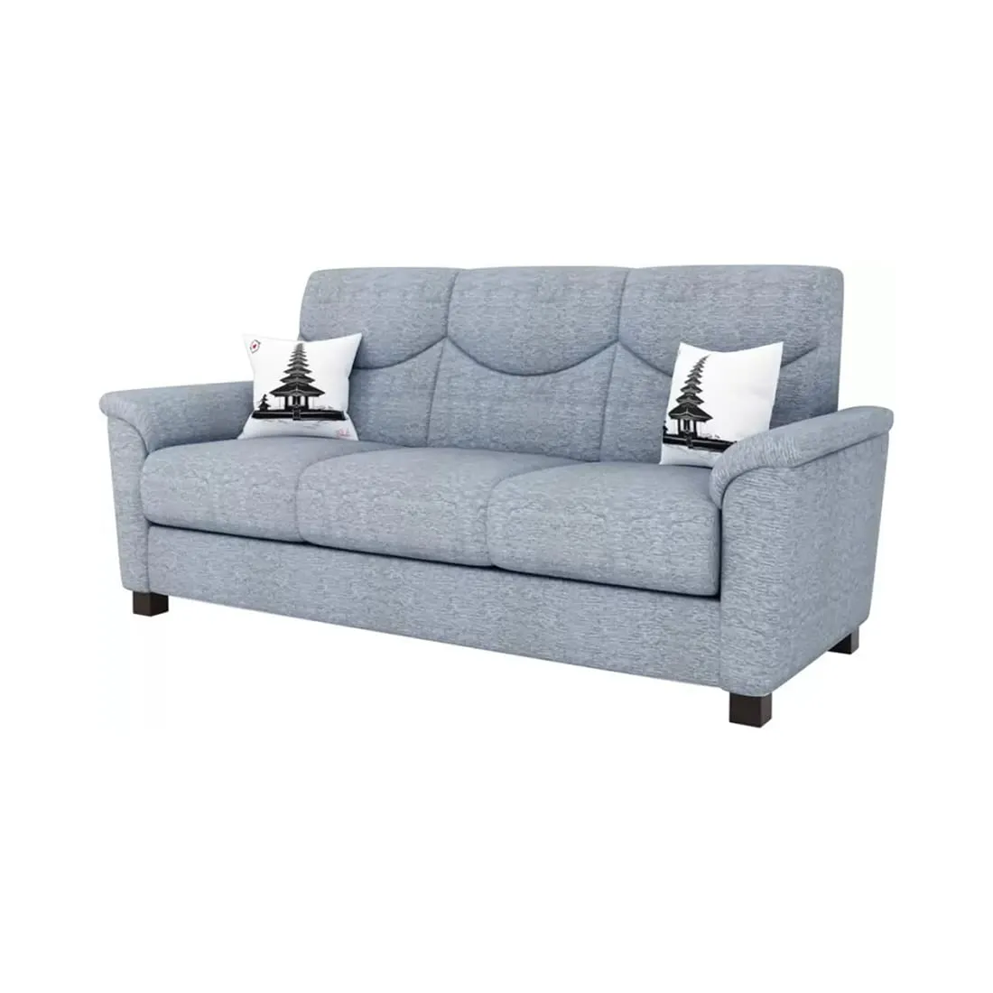 Nuevo 3 Seater Fabric Sofa for Living Room And Office