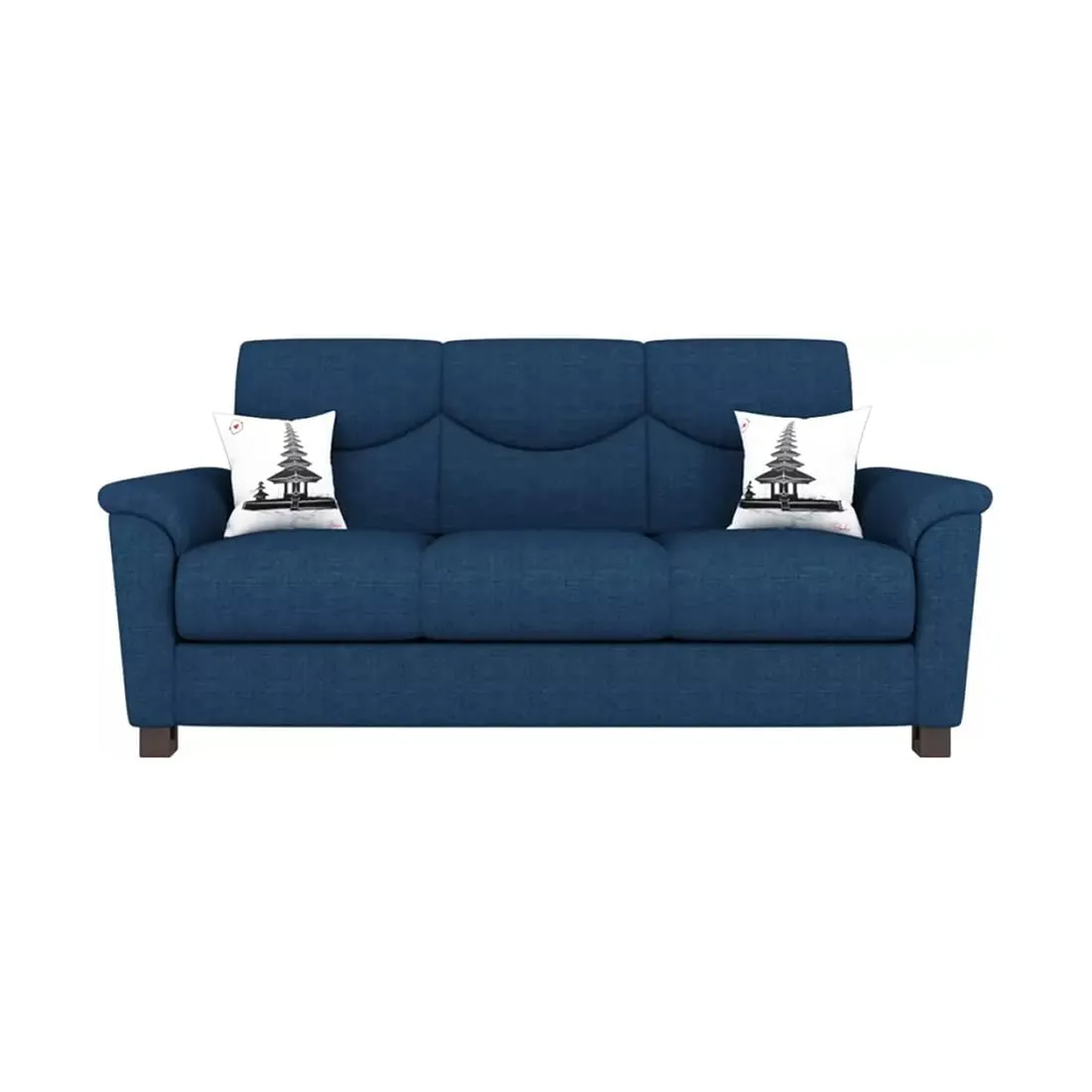 Nuevo 3 Seater Fabric Sofa for Living Room And Office