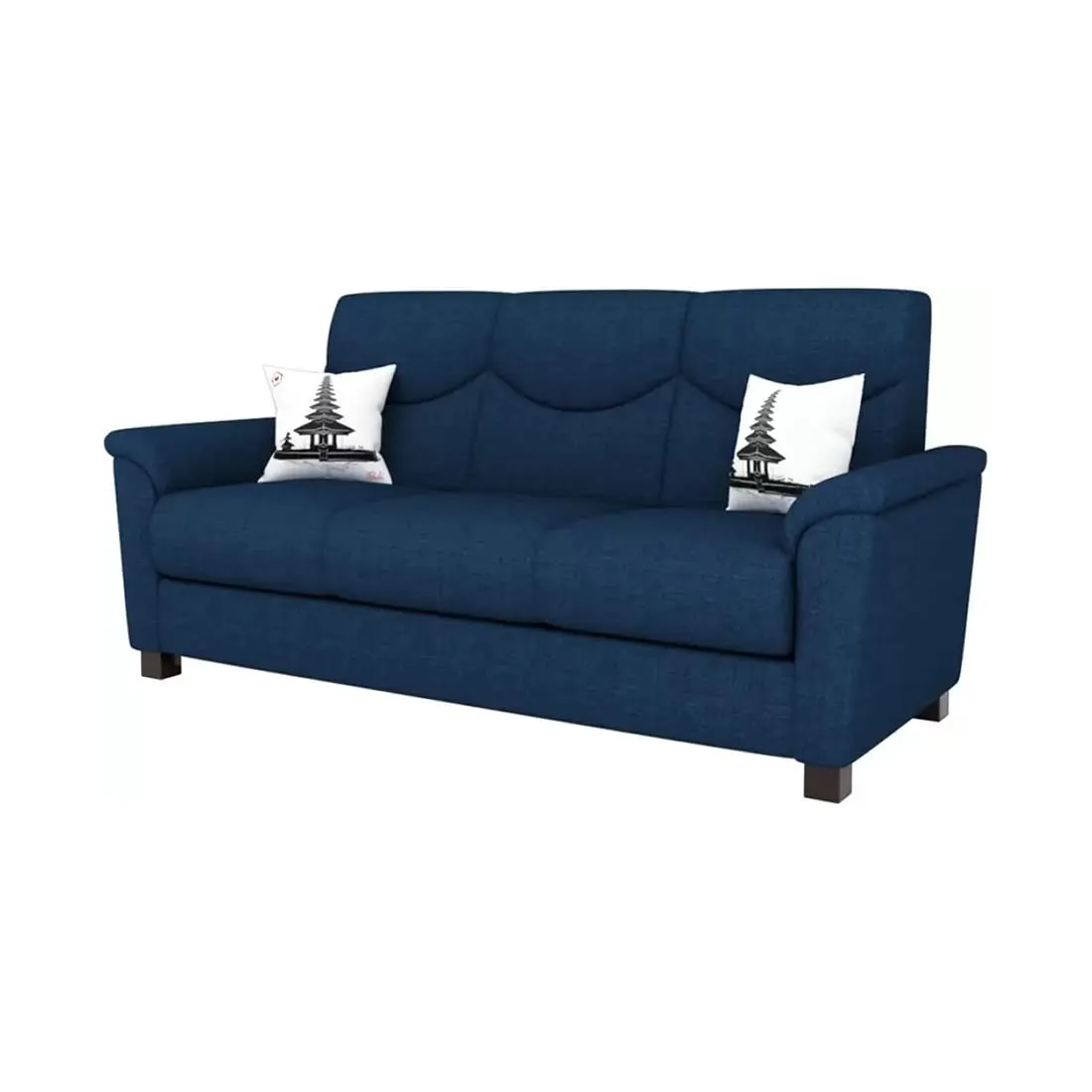 Nuevo 3 Seater Fabric Sofa for Living Room And Office