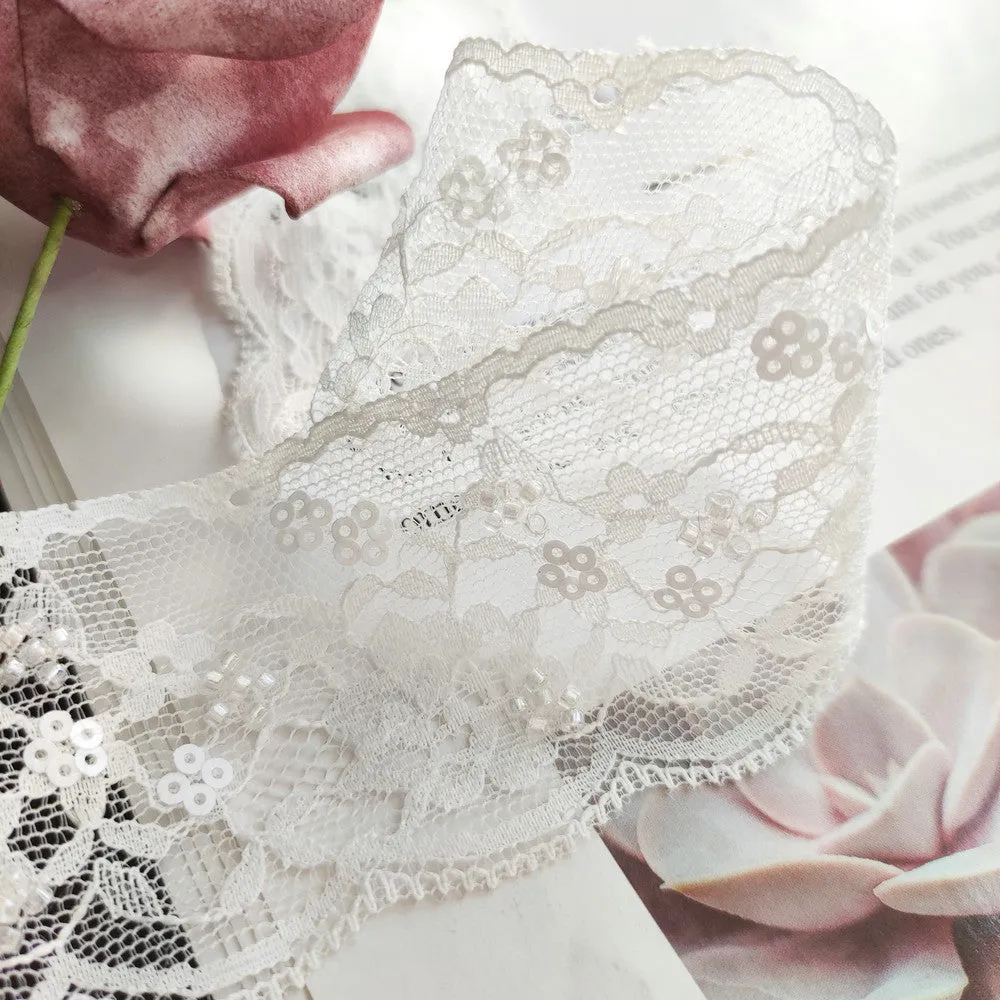 OEKO-TEX BSCI Beaded Lace NFA202A162