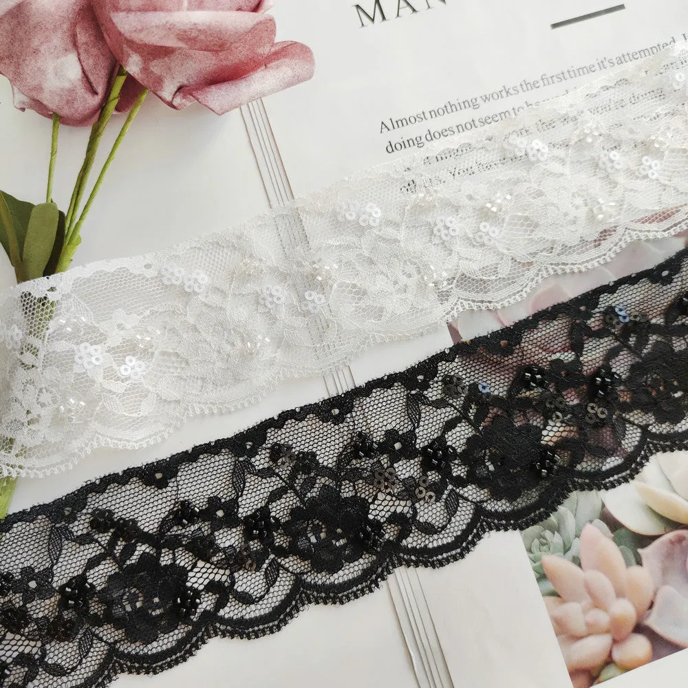 OEKO-TEX BSCI Beaded Lace NFA202A162