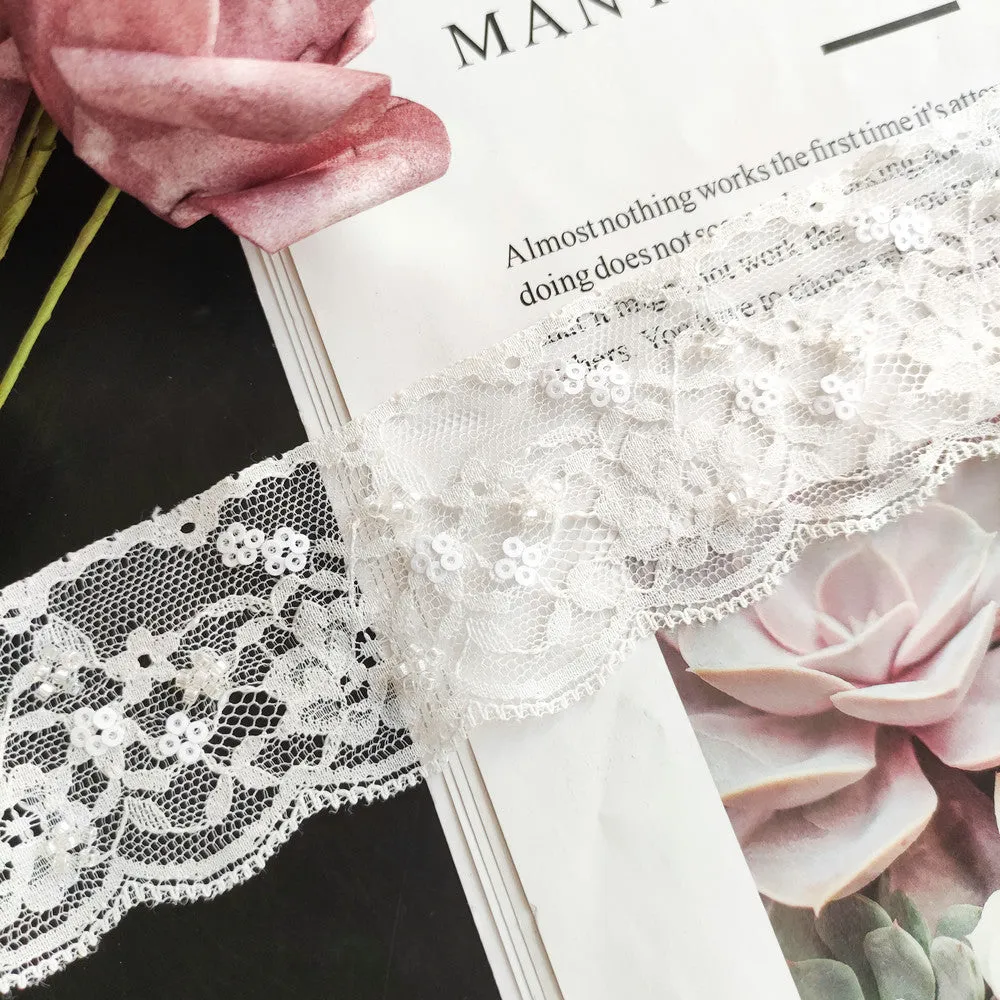 OEKO-TEX BSCI Beaded Lace NFA202A162