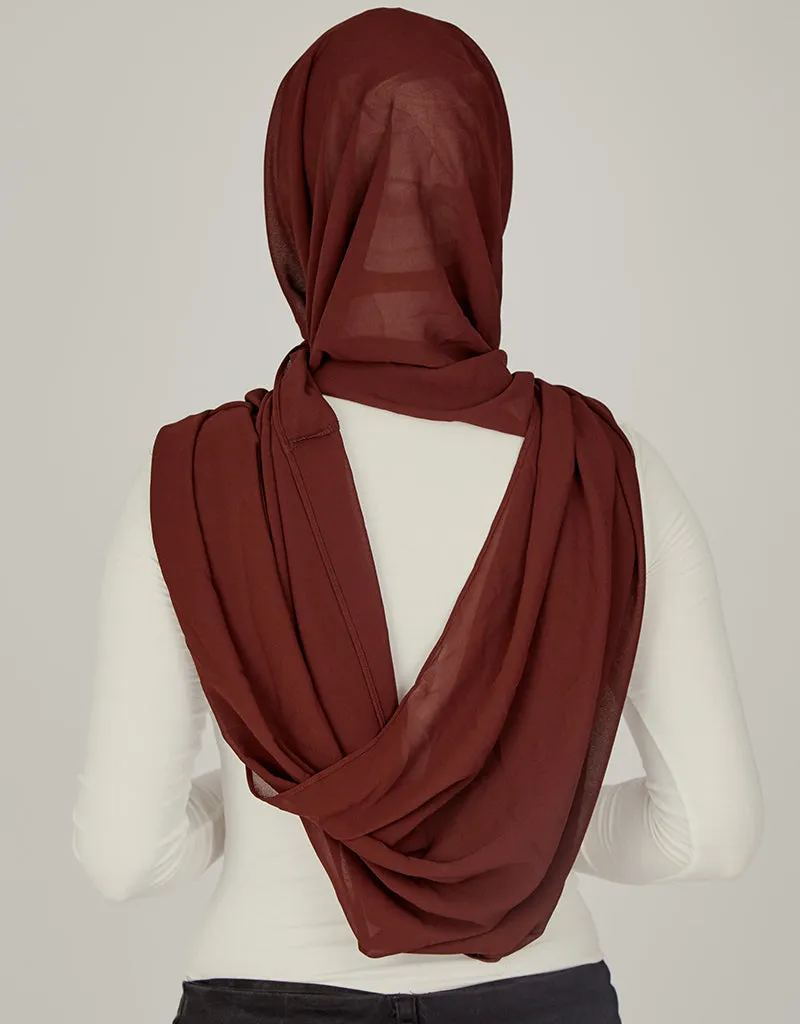 One Piece Scarf - Shades of Brown