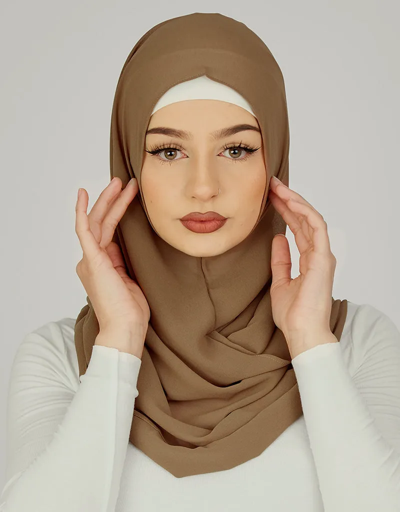 One Piece Scarf - Shades of Brown