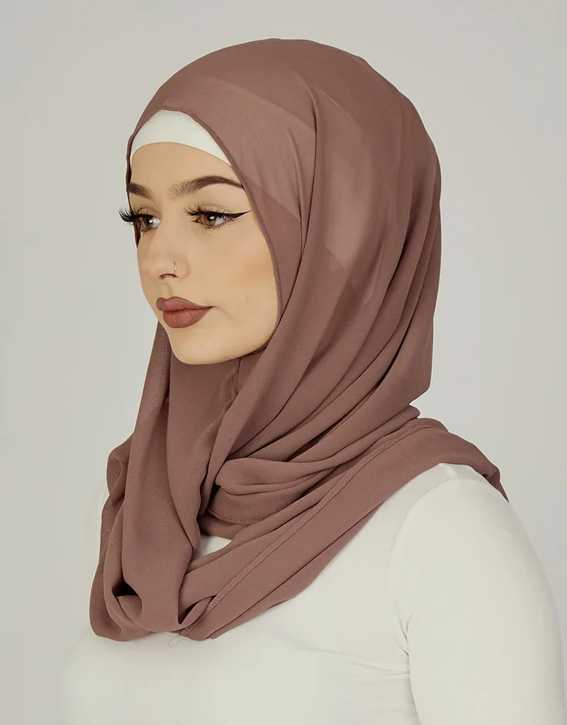 One Piece Scarf - Shades of Brown