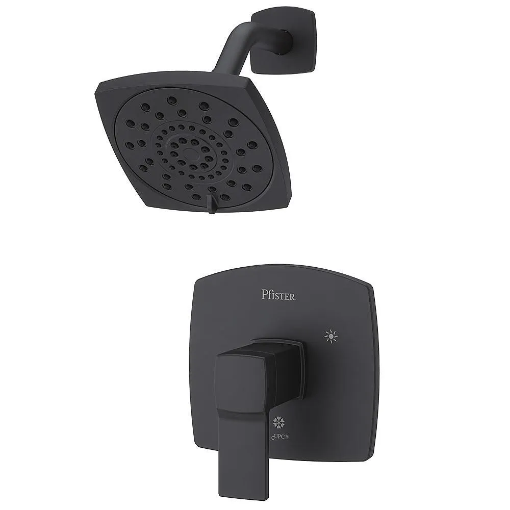 Pfister LG89-7DAB Deckard Shower Only Trim Kit in Matte Black