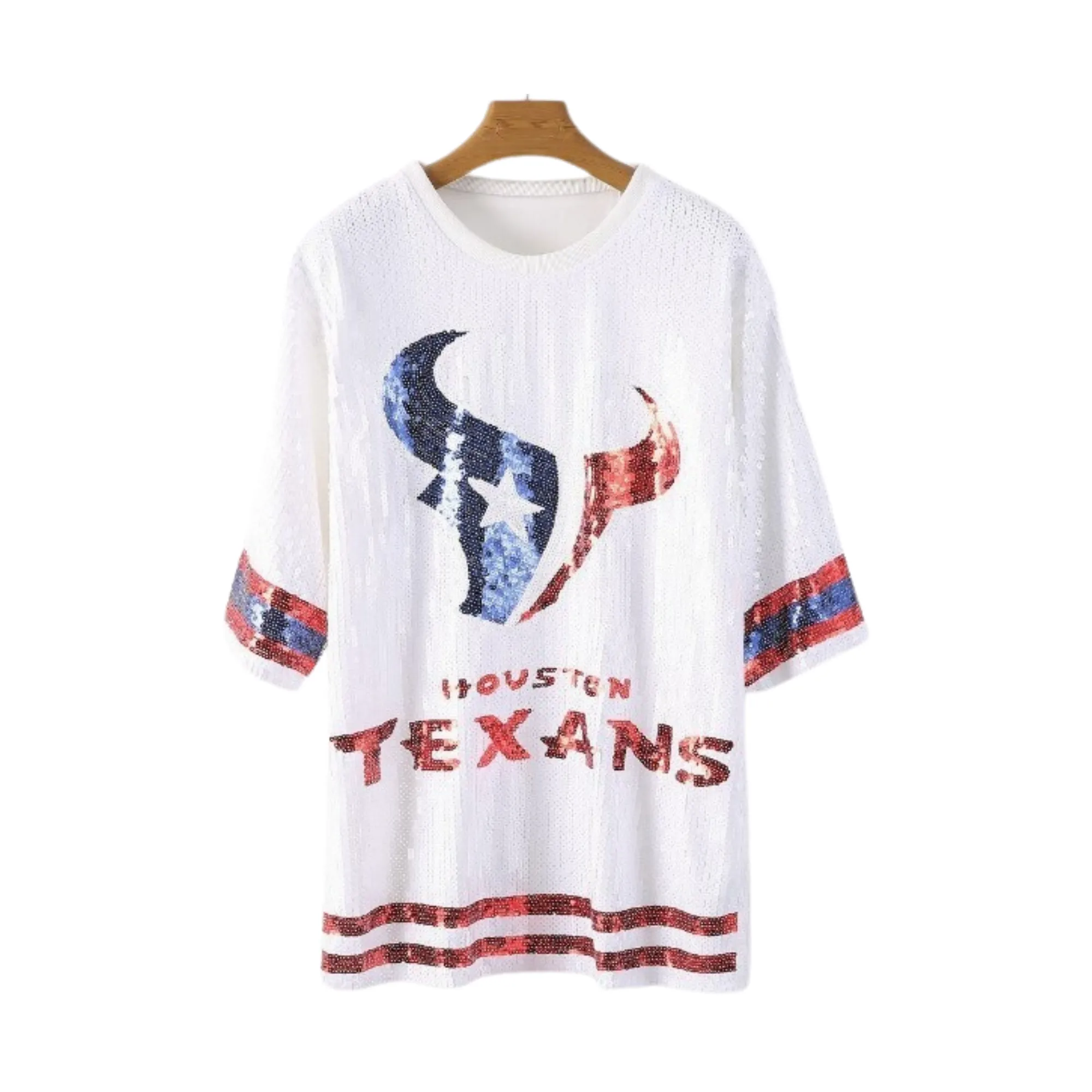 Pre Order:  Sequined Letter Pattern Loose Top