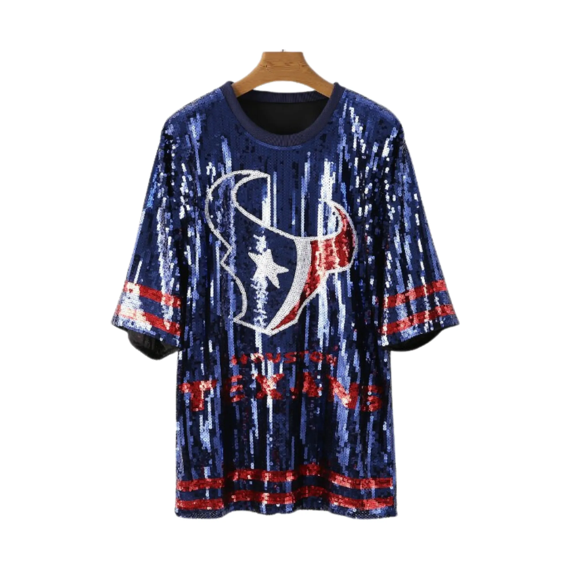 Pre Order:  Sequined Letter Pattern Loose Top