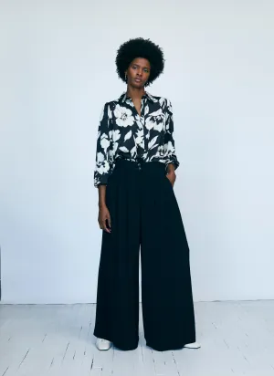 Printed Button Down Blouse