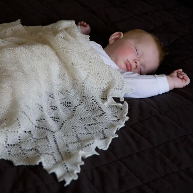 Pure Wool Baby Shawl
