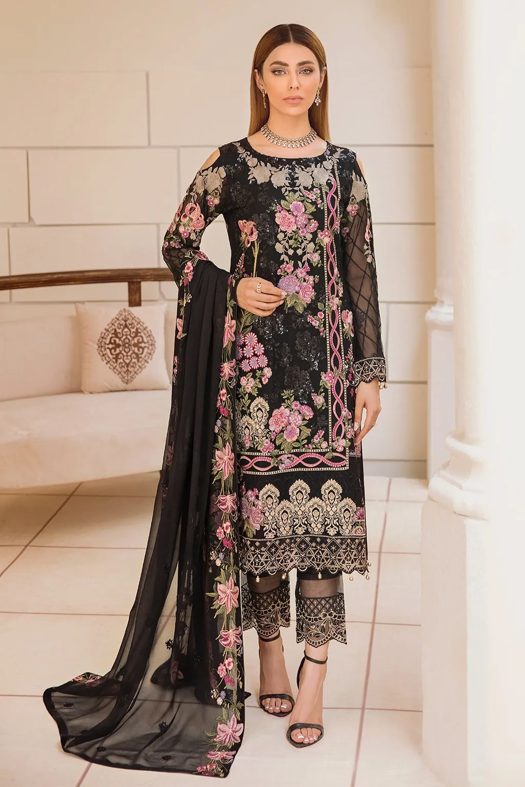 Ramsha Chevron Chiffon Collection Vol-4 – A-405