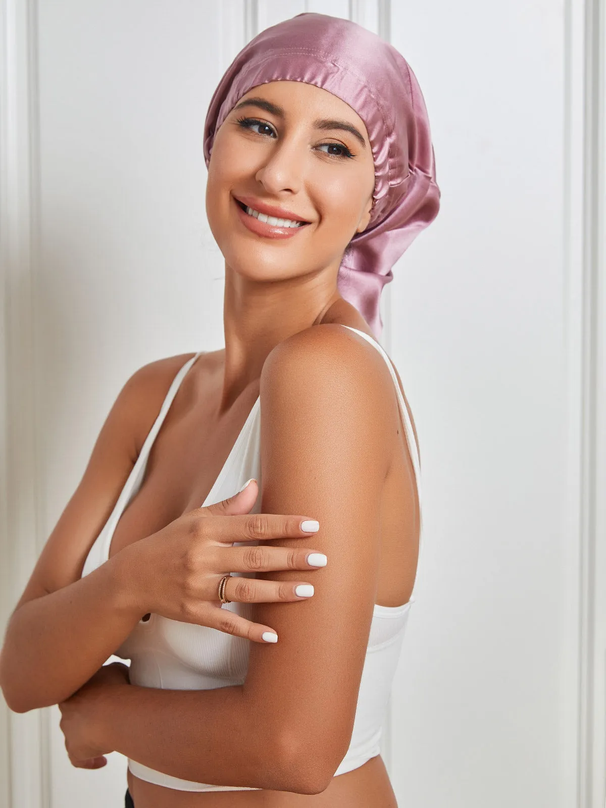 Silk Elegant Night Hair Bonnet