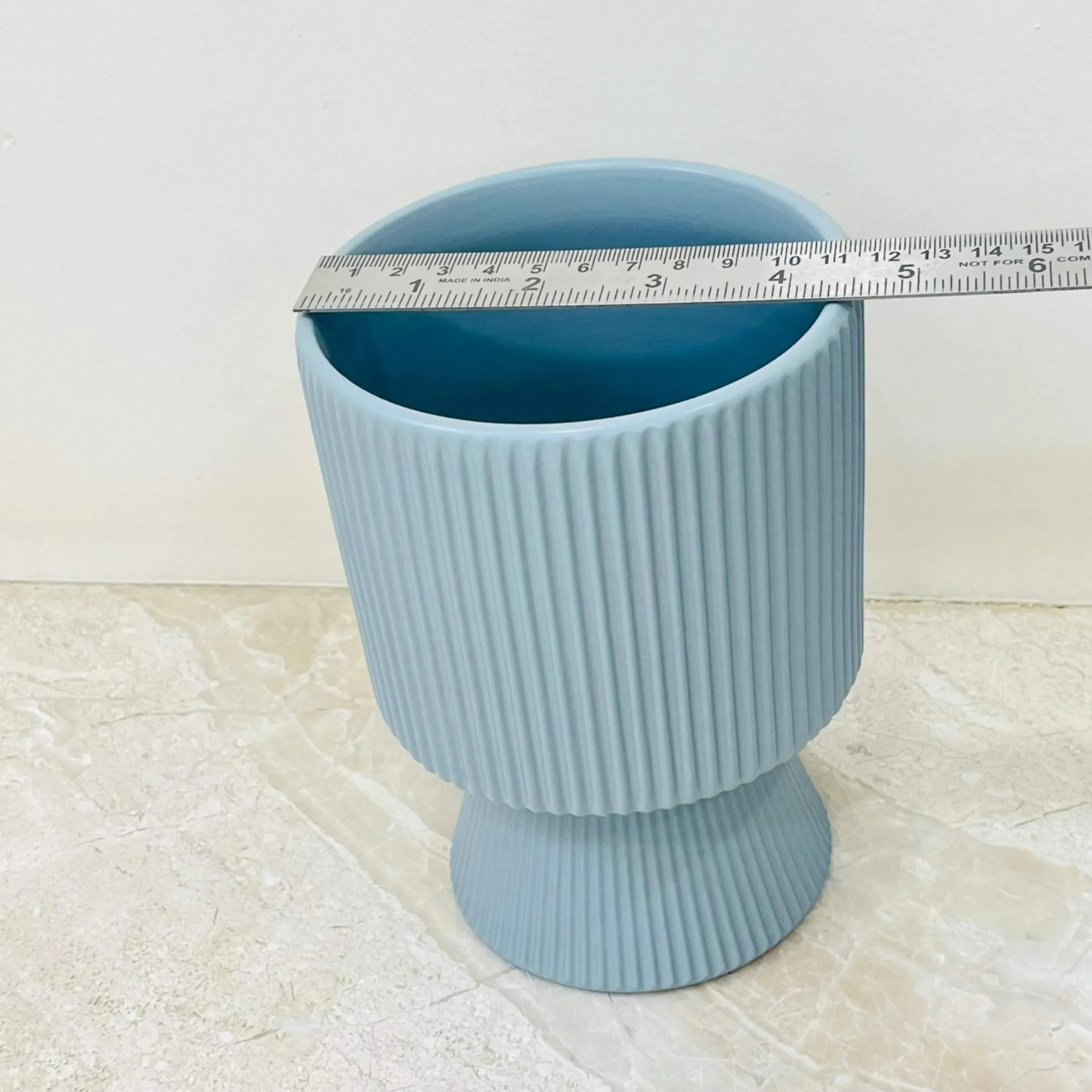Skyline Ribbed Ceramic Planter
