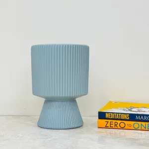 Skyline Ribbed Ceramic Planter
