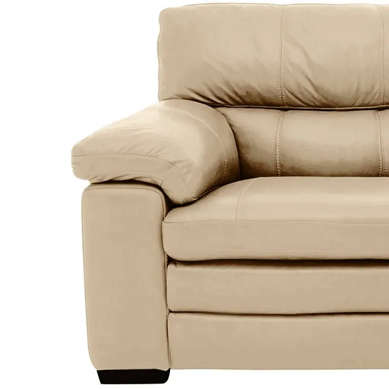 Slouch 1 Seater Leatherette Sofa For Living Room