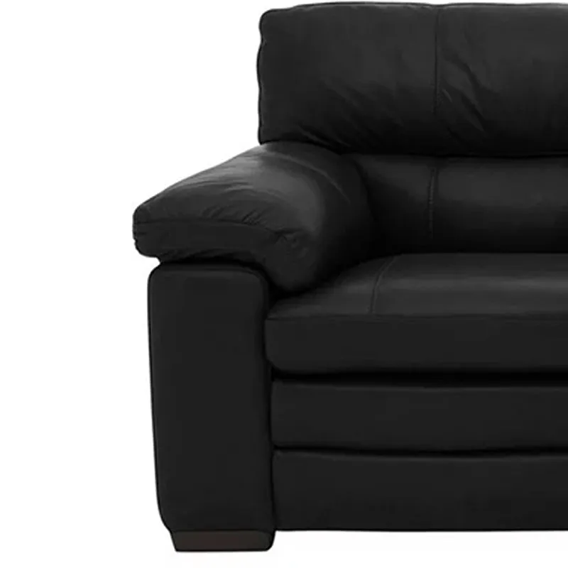 Slouch 1 Seater Leatherette Sofa For Living Room