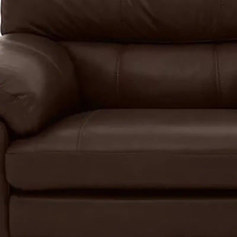 Slouch 1 Seater Leatherette Sofa For Living Room