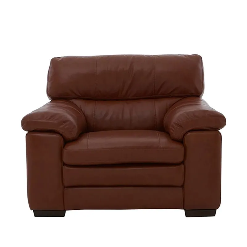 Slouch 1 Seater Leatherette Sofa For Living Room