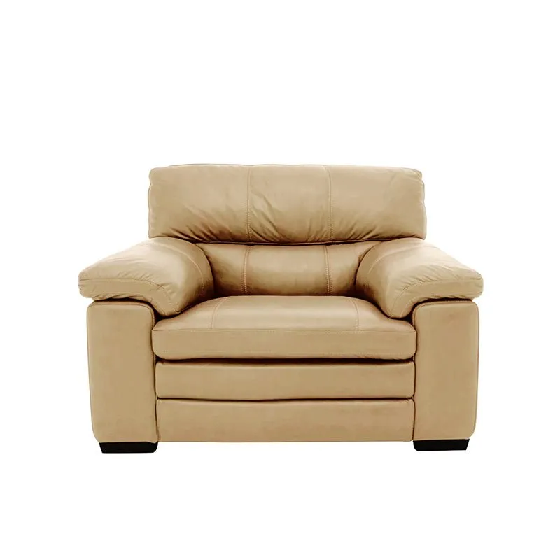 Slouch 1 Seater Leatherette Sofa For Living Room