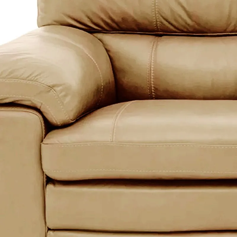 Slouch 1 Seater Leatherette Sofa For Living Room