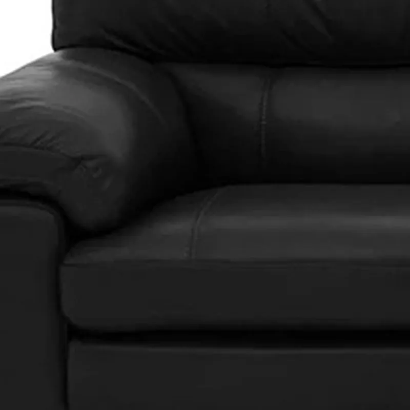 Slouch 1 Seater Leatherette Sofa For Living Room