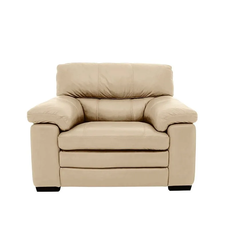 Slouch 1 Seater Leatherette Sofa For Living Room