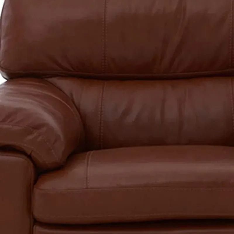 Slouch 1 Seater Leatherette Sofa For Living Room