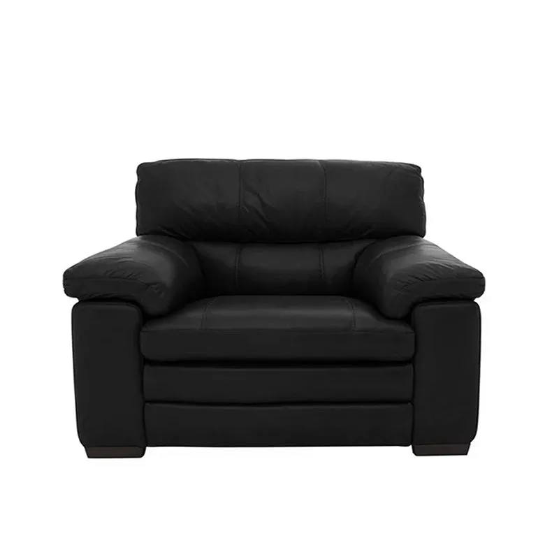 Slouch 1 Seater Leatherette Sofa For Living Room
