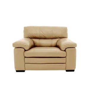 Slouch 1 Seater Leatherette Sofa For Living Room