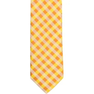 ST27 - Yellow/Orange Gingham - Skinny Width