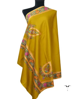 Subtle Green Pashmina Shawl in Tilla & Sozni 5970