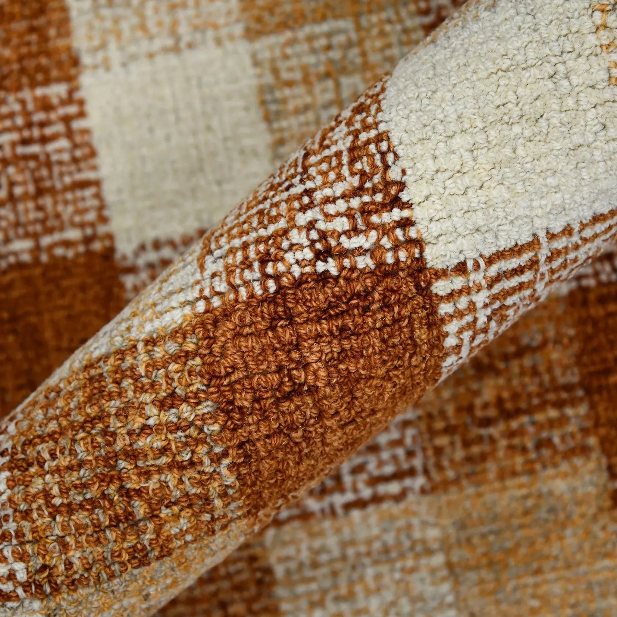 Tartan TRA-10 Orange Rug