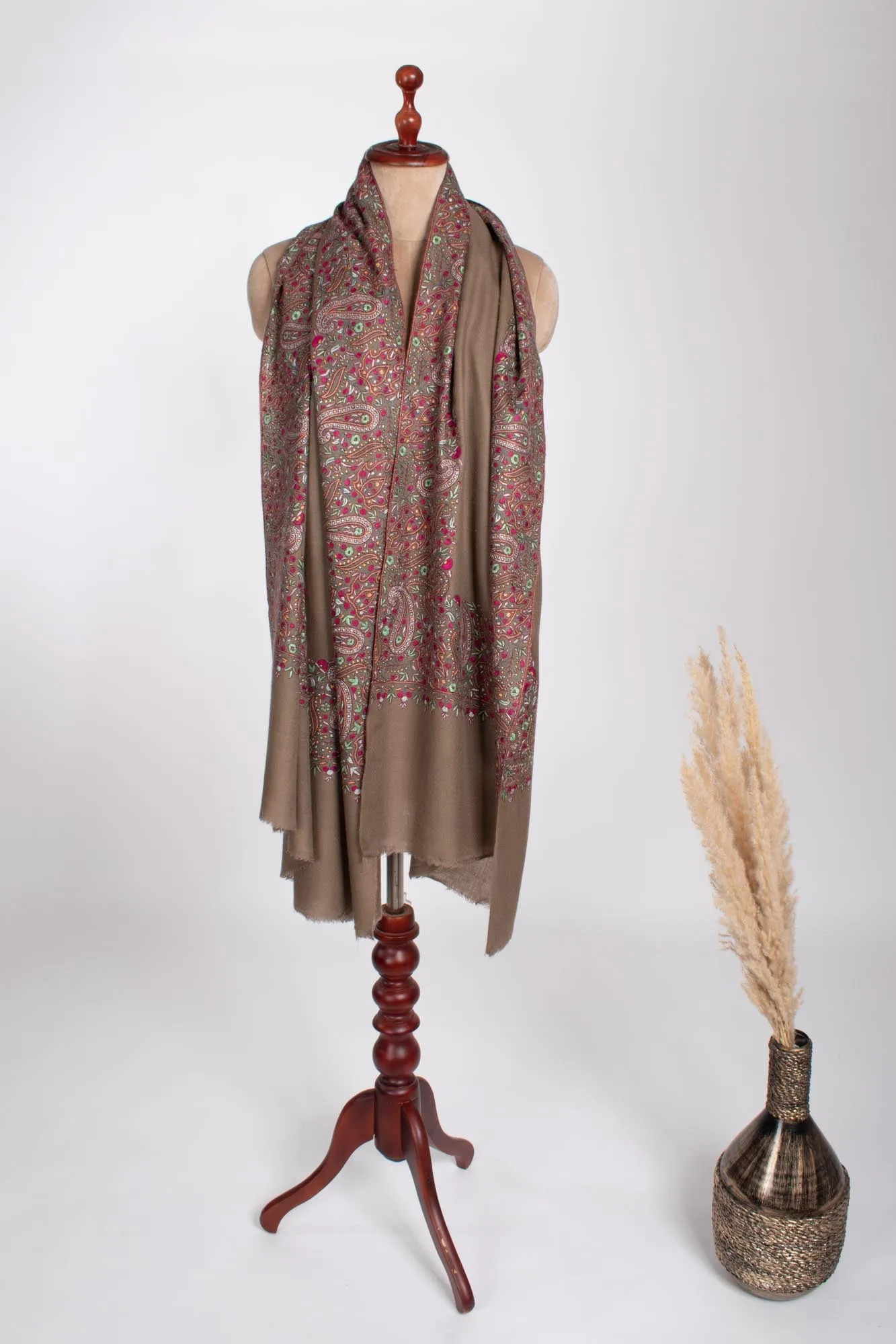 Toosh Color Kalan Daur Pashmina Wrap - LYME