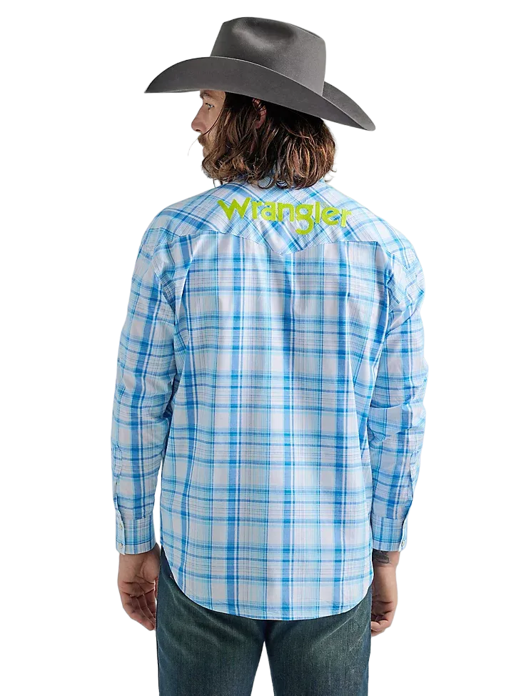Wrangler Men's Western Plaid Shirt - Tall